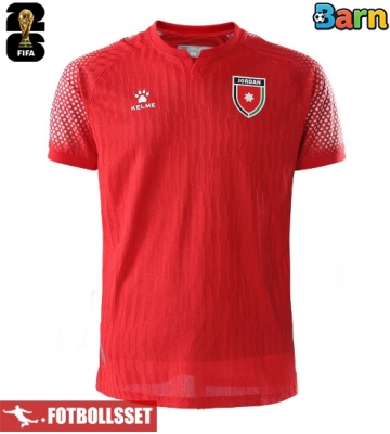 Jordanien Bortatröja Barn VM 2026 Kortärmad (+ Korta byxor)